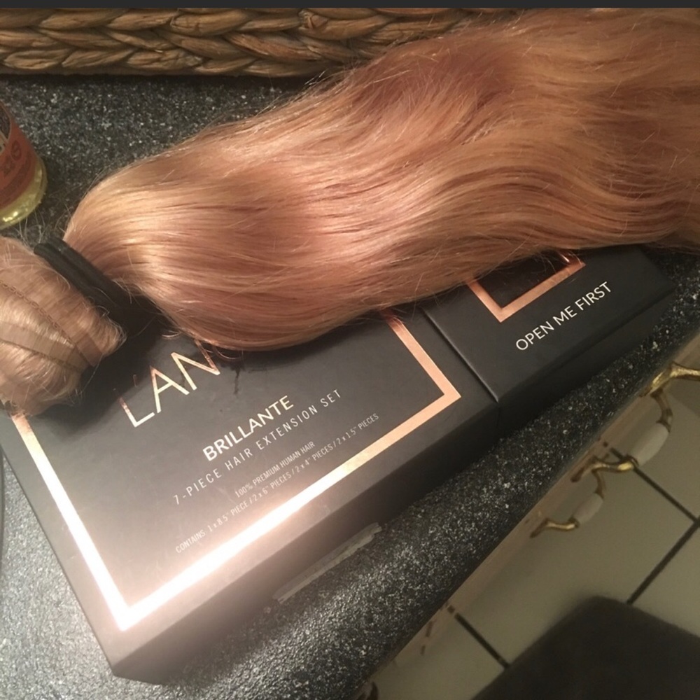 L’ANGE 7 piece hair extensions Human Hair